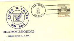 Craig Decommissioning postcard 1979
